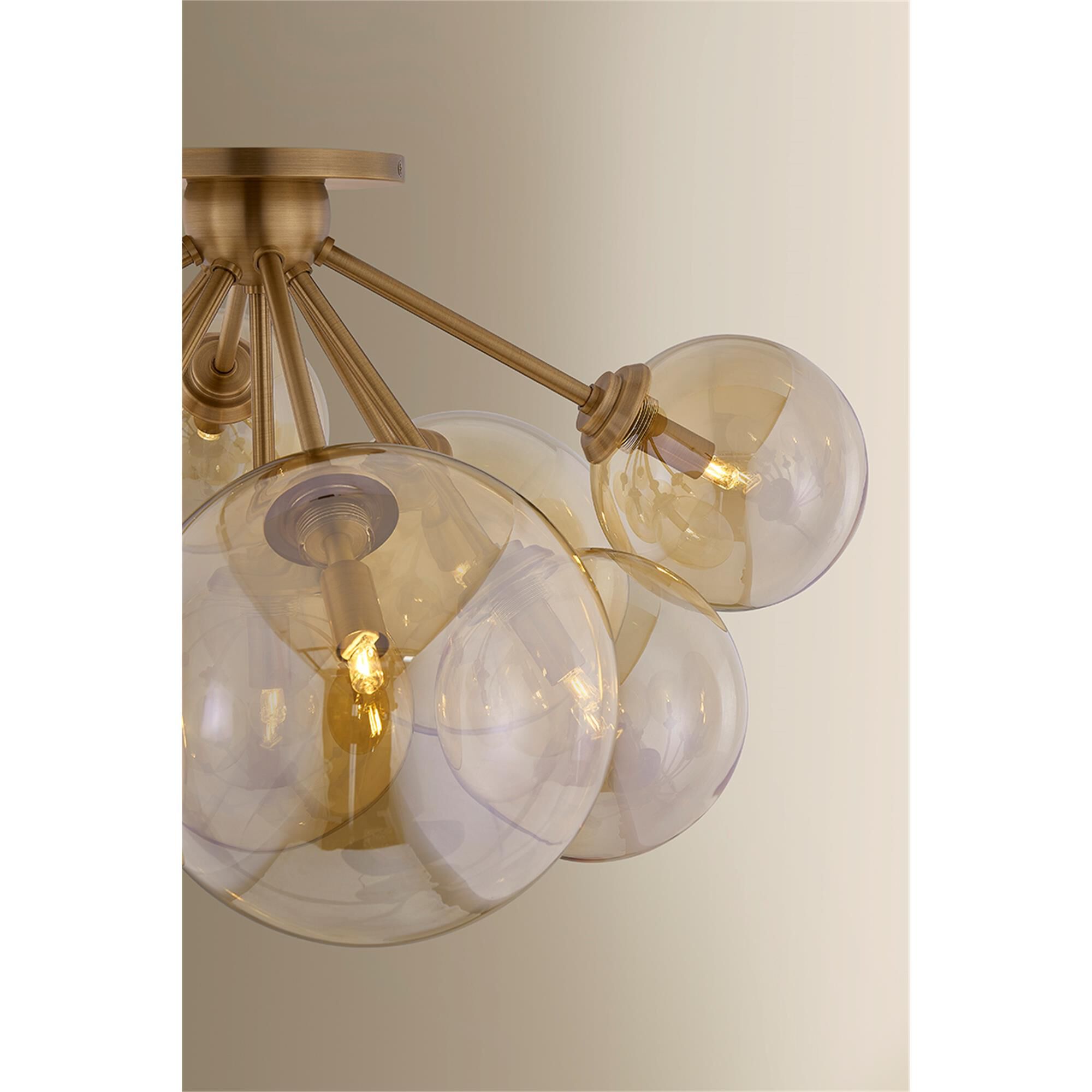Santee 28 Inch Semi Flush Mount,